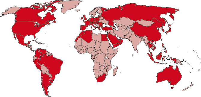 R3i National Steering Committees Map